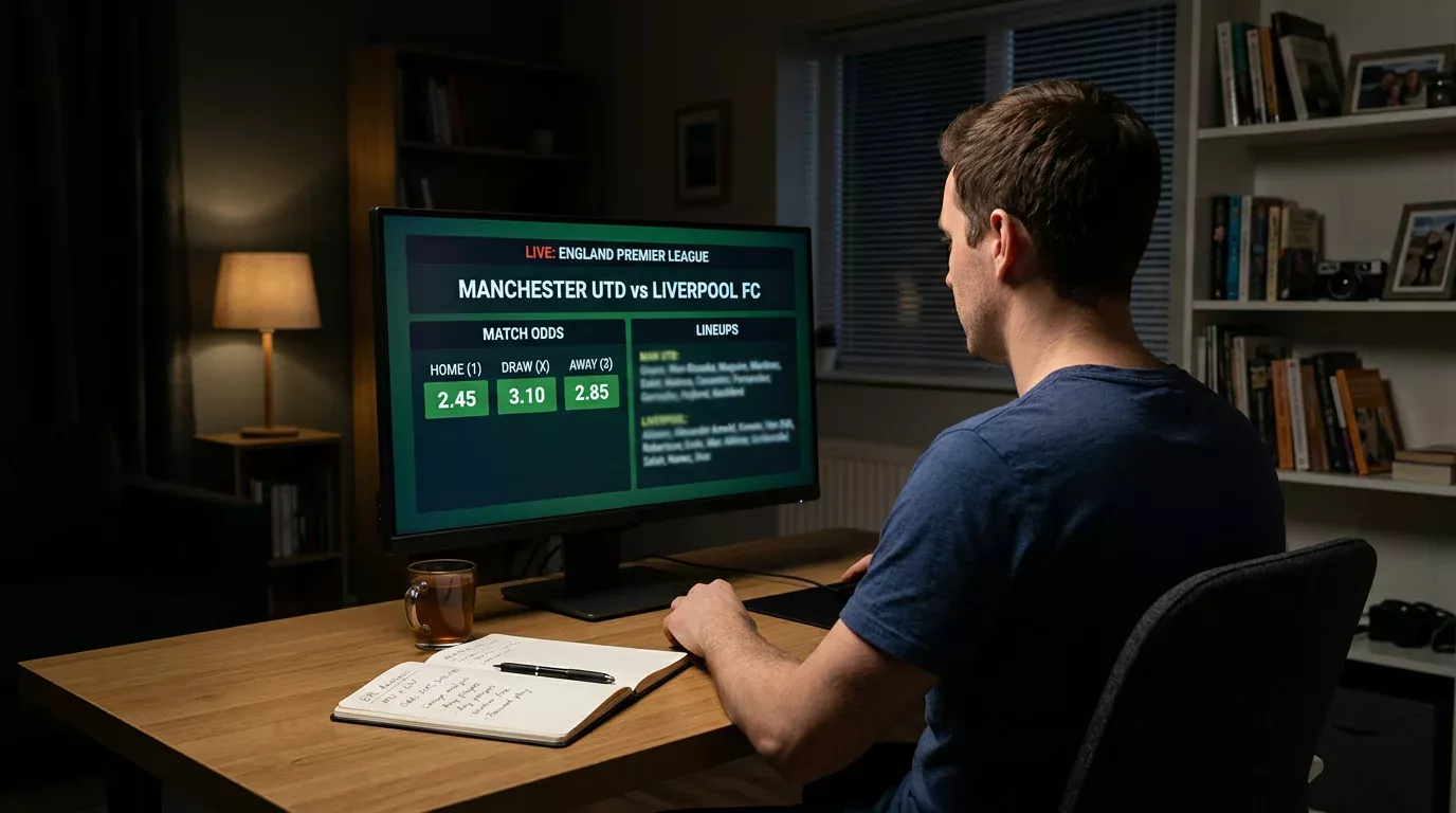 Pantalla con cuotas y mercados de apuestas para un partido de la Major League Soccer